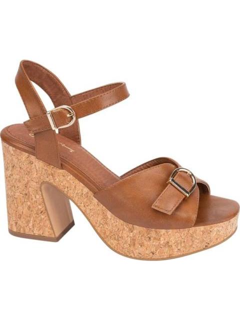 SANDALIA CORCHO HEBILLAS COGNAC SAO PAULO - Imagen 2