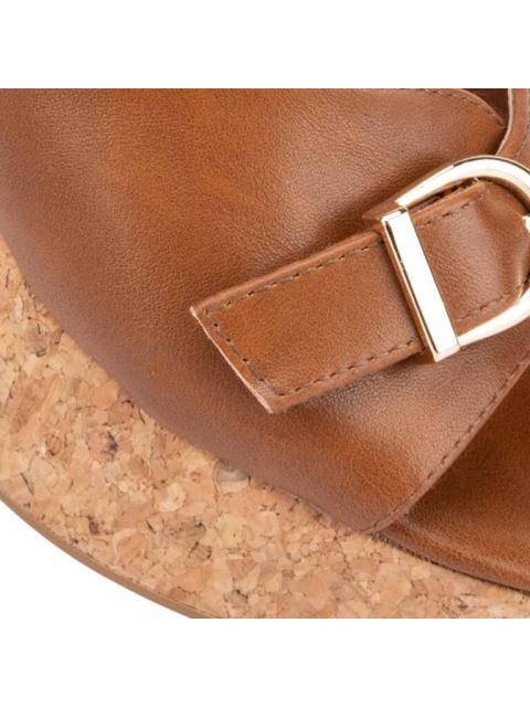 SANDALIA CORCHO HEBILLAS COGNAC SAO PAULO - Imagen 6