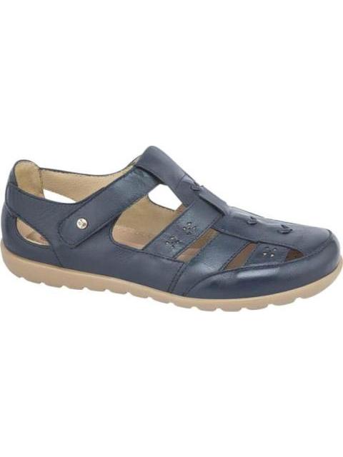 SANDALIA DE PIEL AZUL MARINO JARKING SHOES - Imagen 3