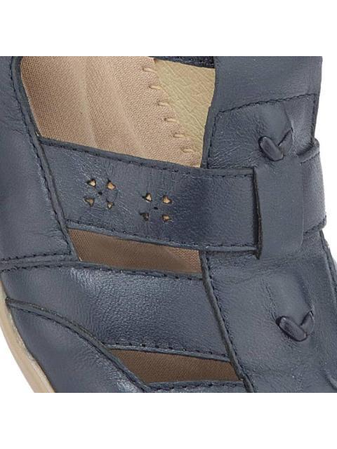 SANDALIA DE PIEL AZUL MARINO JARKING SHOES - Imagen 7