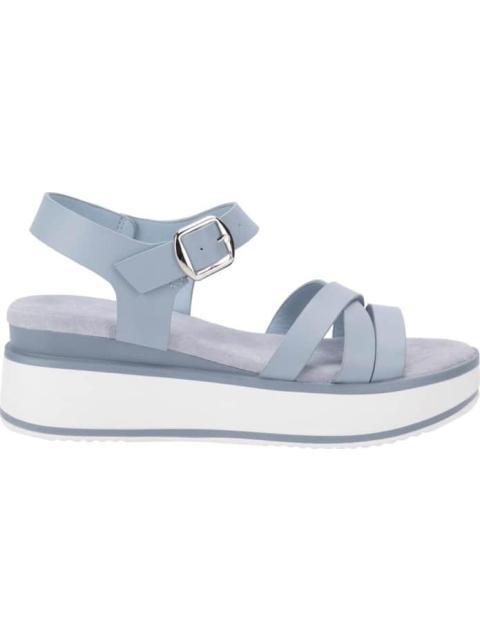 SANDALIA DE PIEL AZUL VI LINE