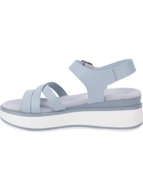 SANDALIA DE PIEL AZUL VI LINE - Imagen 5