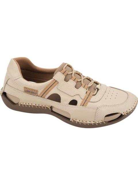 SANDALIA DE PIEL BEIGE/HUESO LOBO SOLO - Imagen 2
