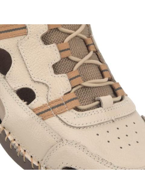 SANDALIA DE PIEL BEIGE/HUESO LOBO SOLO - Imagen 6