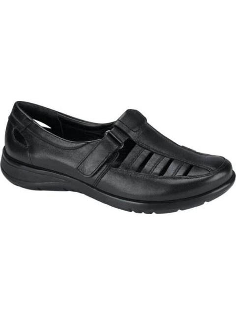 SANDALIA DE PIEL NEGRO CALZADO PAZSTOR - Imagen 3