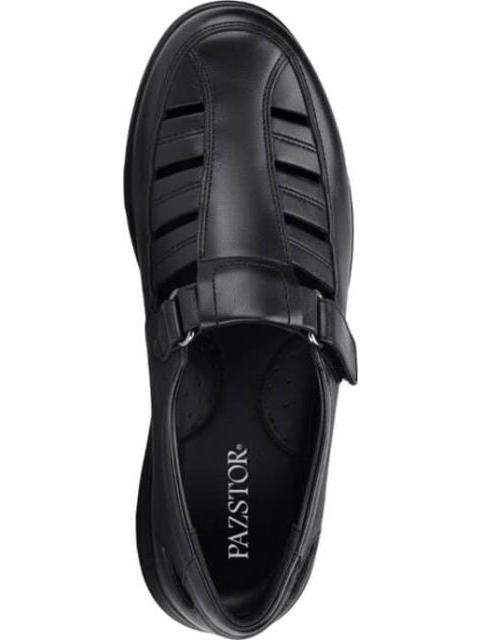 SANDALIA DE PIEL NEGRO CALZADO PAZSTOR - Imagen 4