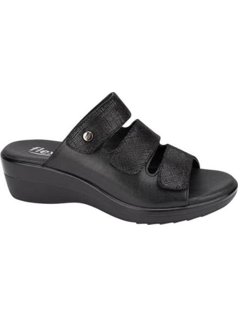 SANDALIA VELCROS NEGRO FLEXI - Imagen 2