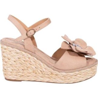 SANDALIA FLOR BEIGE BELINDA PEREGRIN