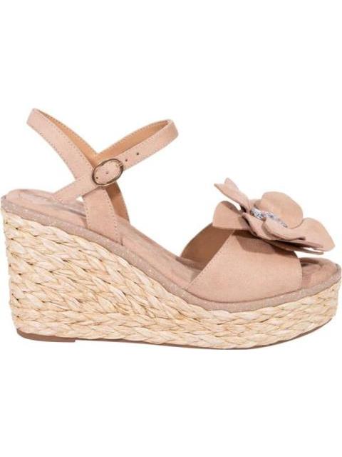 SANDALIA FLOR BEIGE BELINDA PEREGRIN