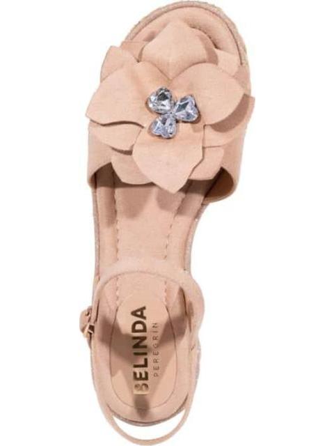 SANDALIA FLOR BEIGE BELINDA PEREGRIN - Imagen 3