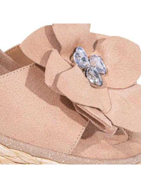 SANDALIA FLOR BEIGE BELINDA PEREGRIN - Imagen 6