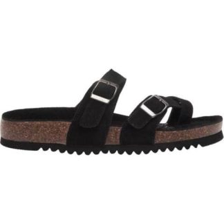SANDALIA GAMUZA NEGRO VI LINE