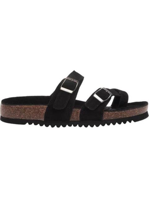 SANDALIA GAMUZA NEGRO VI LINE
