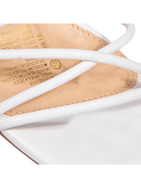 SANDALIA GLADIADOR BLANCO YAELI - Imagen 6