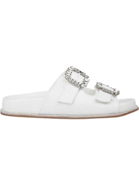 SANDALIA HEBILLAS PEDRERIA BLANCO VI LINE FASHION