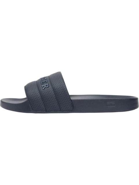 SANDALIA HILFIGER PAD PERF POOL SLIDE AZUL TOMMY HILFIGER