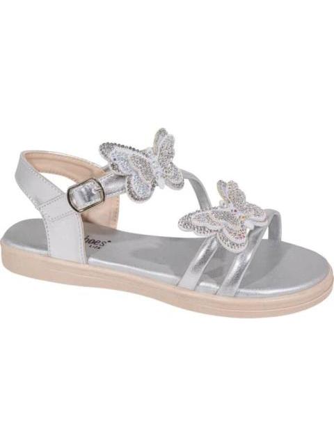 SANDALIA MARIPOSAS PLATA VIVIS SHOES KIDS - Imagen 2