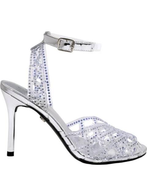 SANDALIA MICA CON BRILLOS PLATA THALIA SODI