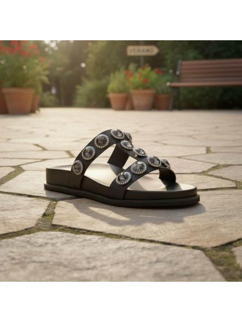 SANDALIA PEDRERIA NEGRO VI LINE FASHION