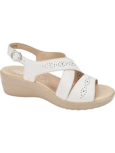 SANDALIA PIEL BLANCO FLEXI - Imagen 2