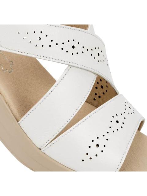 SANDALIA PIEL BLANCO FLEXI - Imagen 6