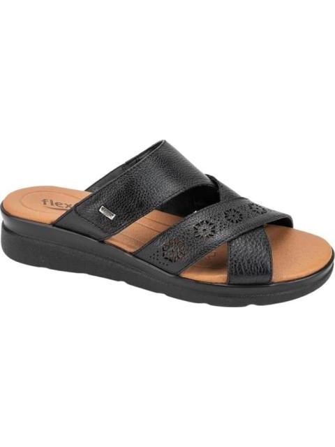 SANDALIA PIEL NEGRO FLEXI - Imagen 2