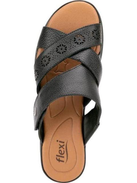 SANDALIA PIEL NEGRO FLEXI - Imagen 3