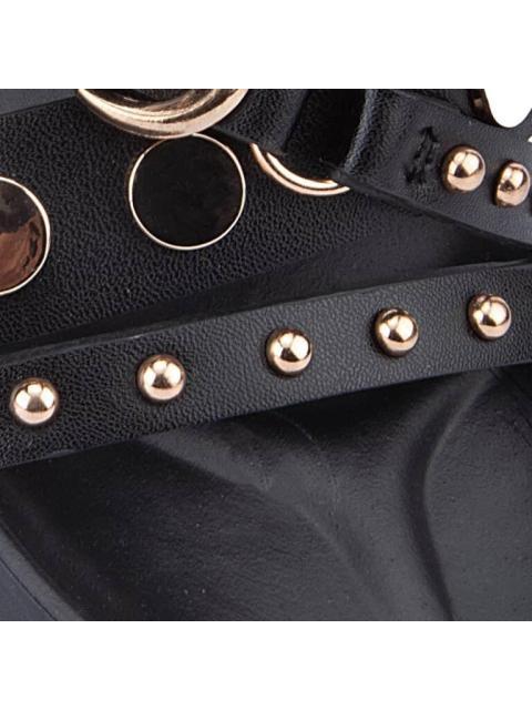 SANDALIA ESTOPEROLES NEGRO VI LINE FASHION - Imagen 6
