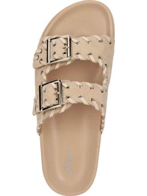 SANDALIA PLANA BEIGE VI LINE - Imagen 3