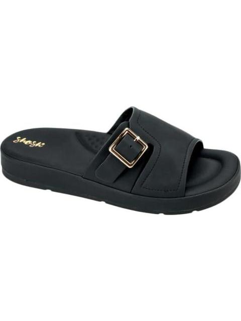 SANDALIA PLANA HEBILLA NEGRO SHOSH