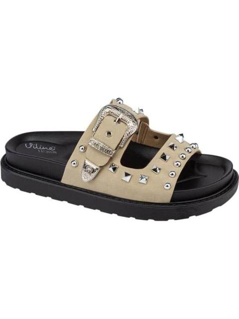 SANDALIA PLANA TAUPE VI LINE FASHION - Imagen 2