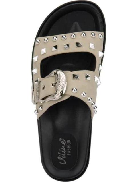 SANDALIA PLANA TAUPE VI LINE FASHION - Imagen 3