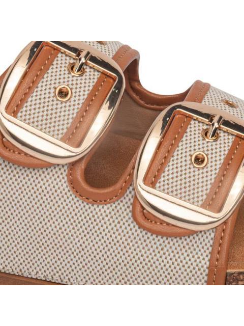 SANDALIA PLANA HEBILLAS CAMEL VI LINE - Imagen 6