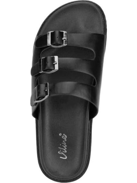SANDALIA PLANA NEGRO VI LINE - Imagen 3