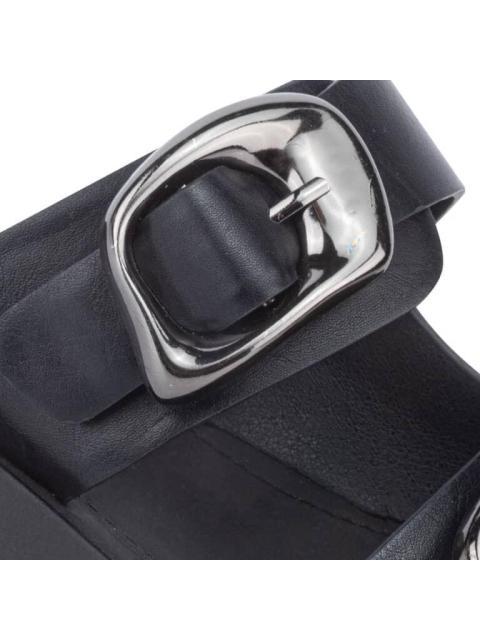 SANDALIA PLANA NEGRO VI LINE - Imagen 6