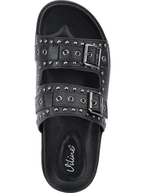 SANDALIA PLANA NEGRO VI LINE FASHION - Imagen 4