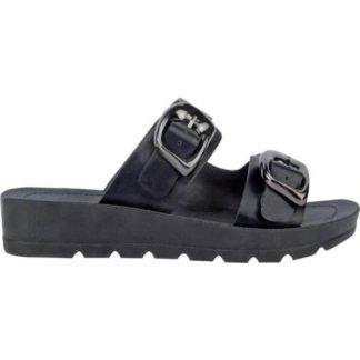 SANDALIA PLANA NEGRO VI LINE