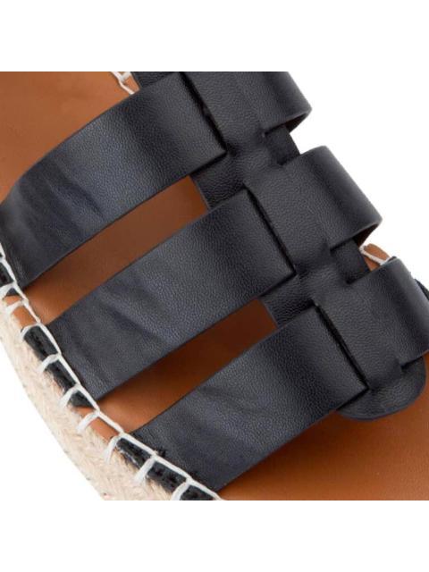 SANDALIA PLANA NEGRO VI LINE - Imagen 7