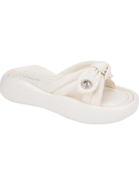SANDALIA PLANA BLANCO VI LINE - Imagen 2