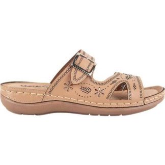 SANDALIA PLANA PERFORADA NUDE SHOSH