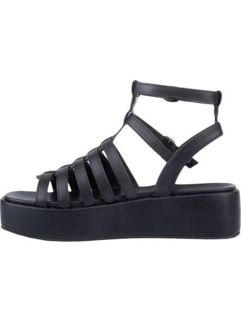 SANDALIA PLANA ROMANA NEGRO VI LINE - Imagen 5