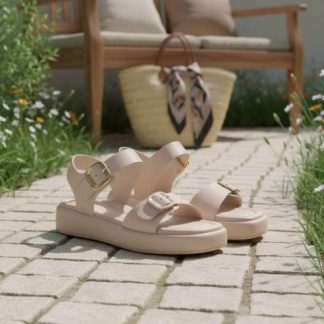 SANDALIA PLANA TAUPE VI LINE