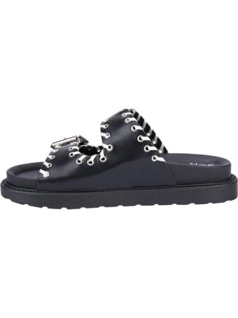 SANDALIA PLANA NEGRO VI LINE FASHION - Imagen 5