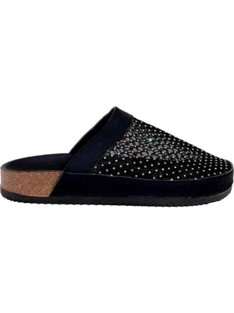 SANDALIA PLANA TEJIDA NEGRO VI LINE