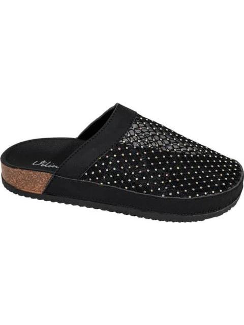 SANDALIA PLANA TEJIDA NEGRO VI LINE - Imagen 2