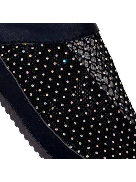 SANDALIA PLANA TEJIDA NEGRO VI LINE - Imagen 6