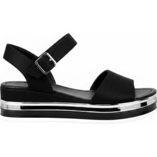 SANDALIA PLATAFORMA BAJA NEGRO VI LINE