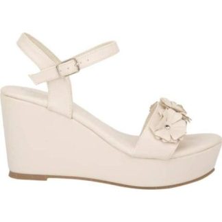 SANDALIA PLATAFORMA BEIGE/HUESO VI LINE