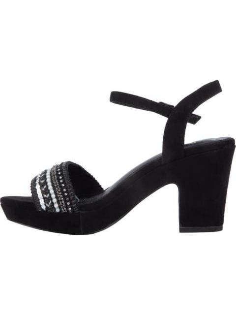 SANDALIA CON BRILLOS NEGRO YAELI - Imagen 5
