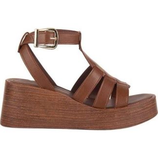 SANDALIA PLATAFORMA COGNAC VI LINE FASHION